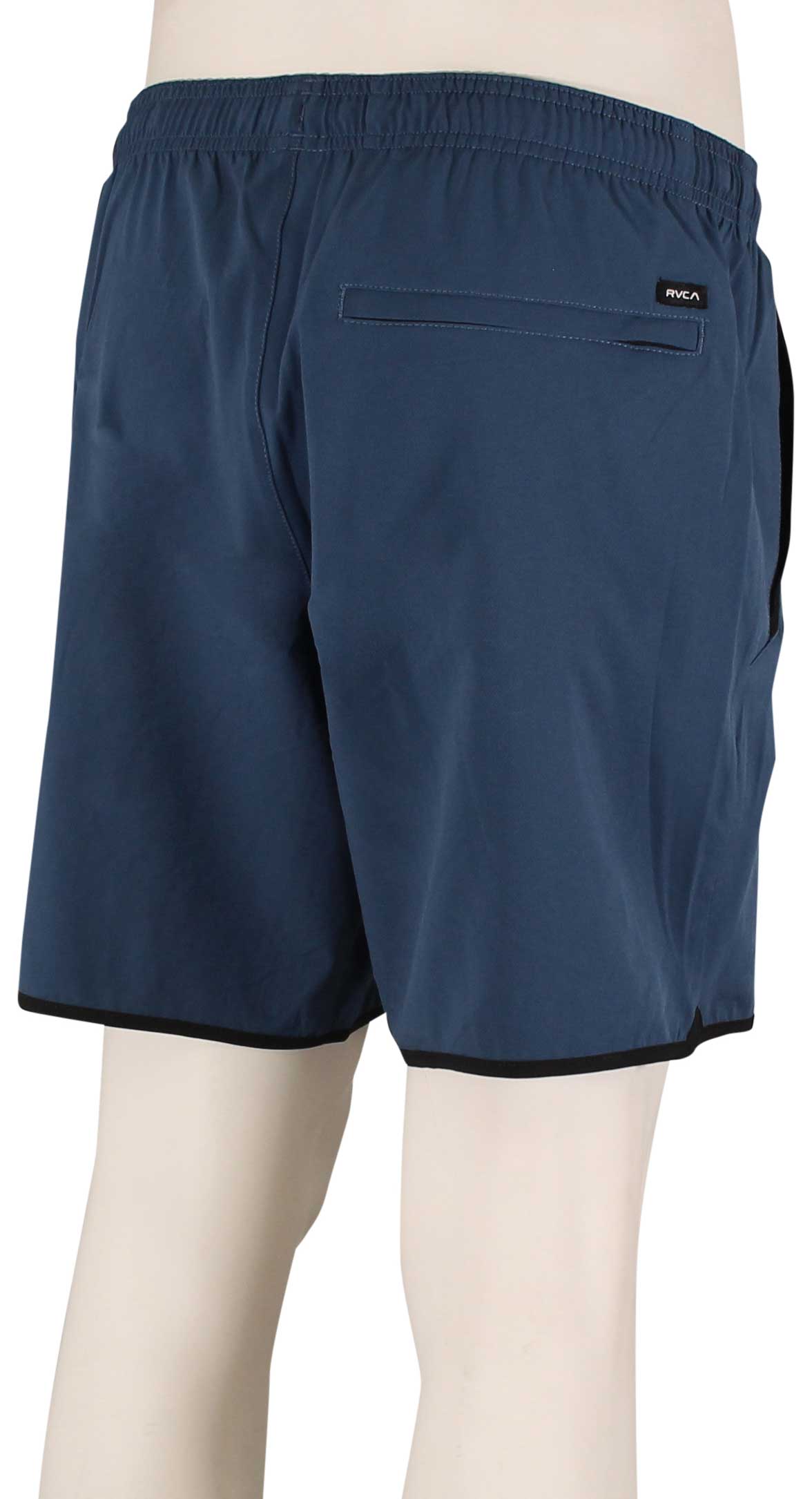 RVCA Yogger Stretch Athletic Shorts - Dark Denim – back view