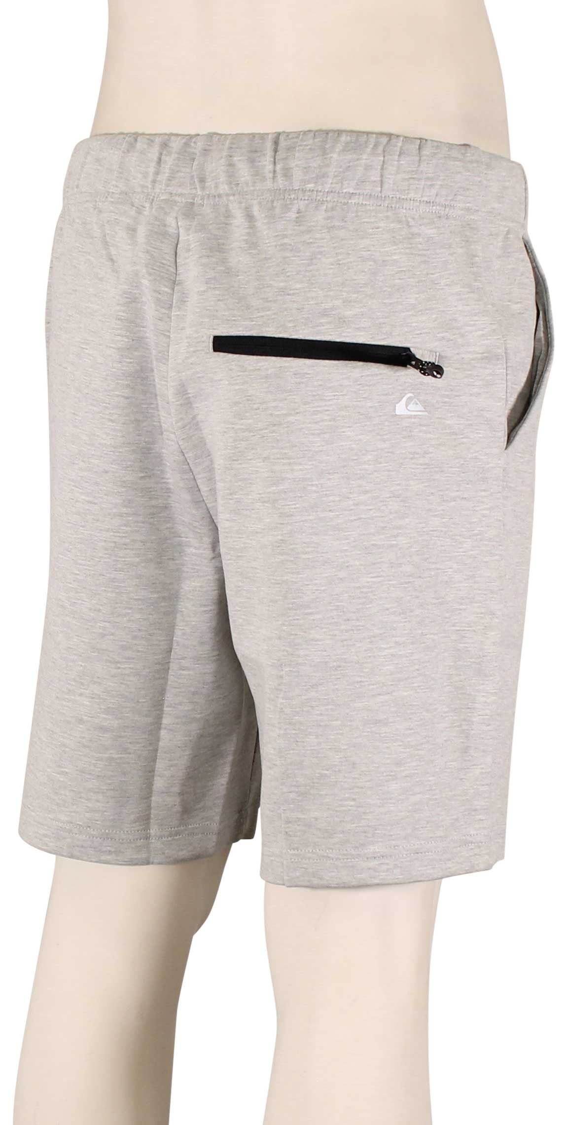 Quiksilver Stepoff Sweat Shorts - Light Grey Heather – back view