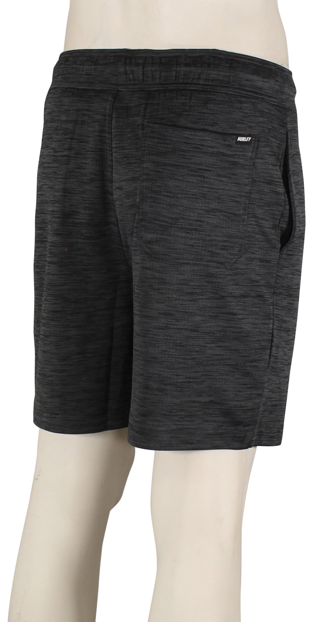 Hurley H2O-Dri Daybreak Athletic Shorts - Black – back view