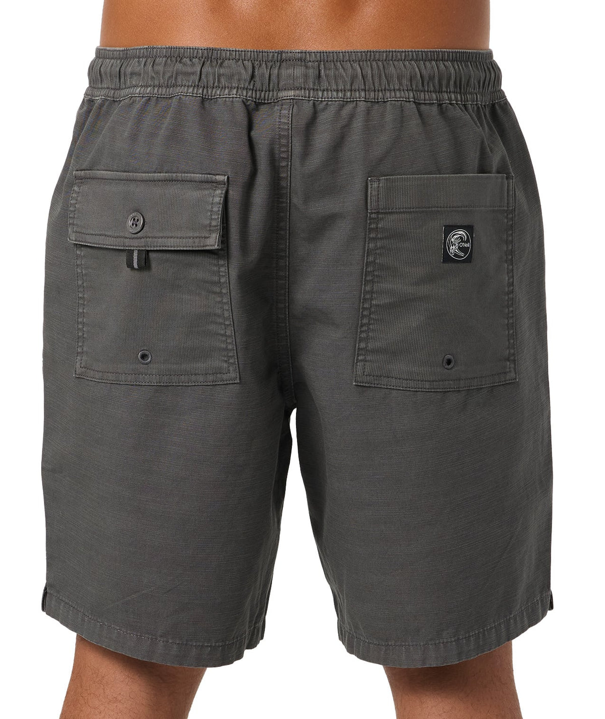 O'Neill OG Shoreline Elastic Waist 18" Men's Volley Shorts - Dark Shadow – back view