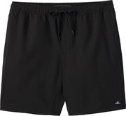 O'Neill Lennox Hermosa Solid 17" Men's Volley Shorts - Black