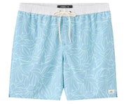 O'Neill Hermosa Elastic Waist Lined 17" Men's Volley Shorts - Stone Blue
