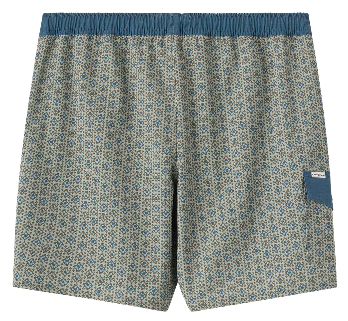 O'Neill Hermosa Retro Elastic Waist 17" Men's Volley Shorts - Seagrass – back view