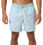 O'Neill Hermosa Retro Elastic Waist 17" Men's Volley Shorts - Cream