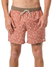 O'Neill Hermosa Retro Elastic Waist 17" Men's Volley Shorts - Chutney