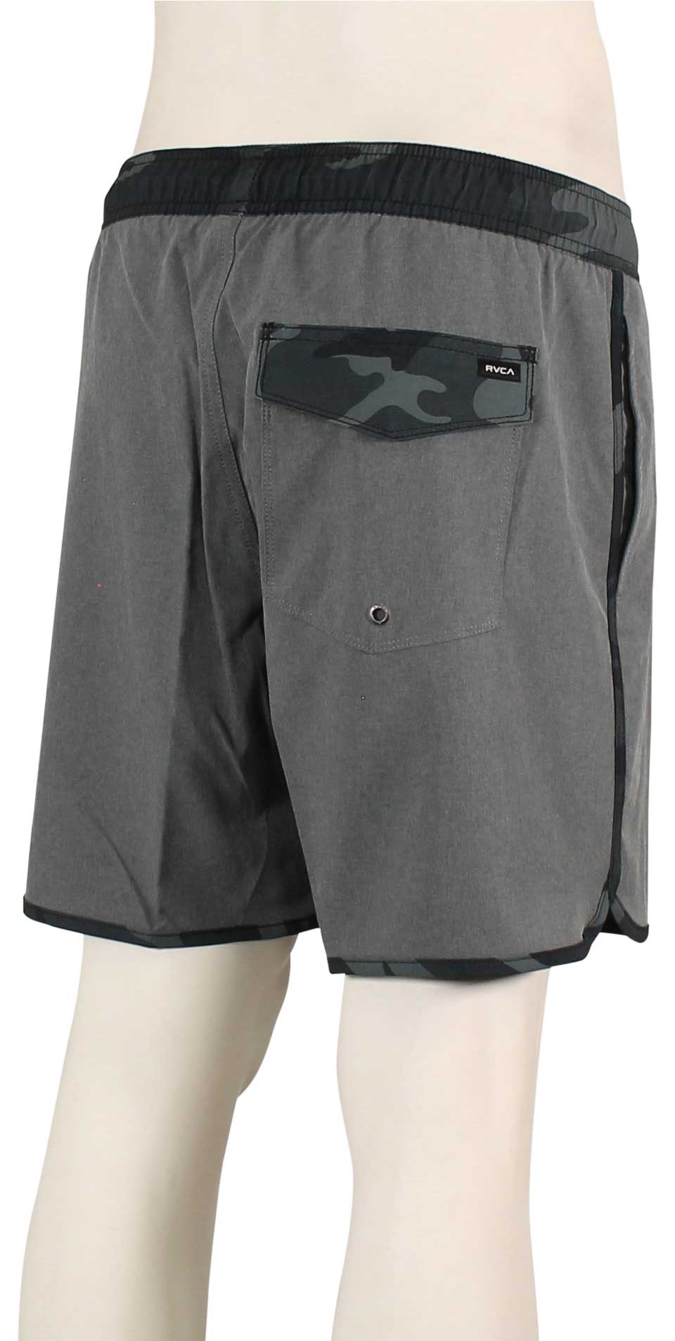 RVCA Eastern Plus Elastic Volley Shorts - Heather Grey – back view