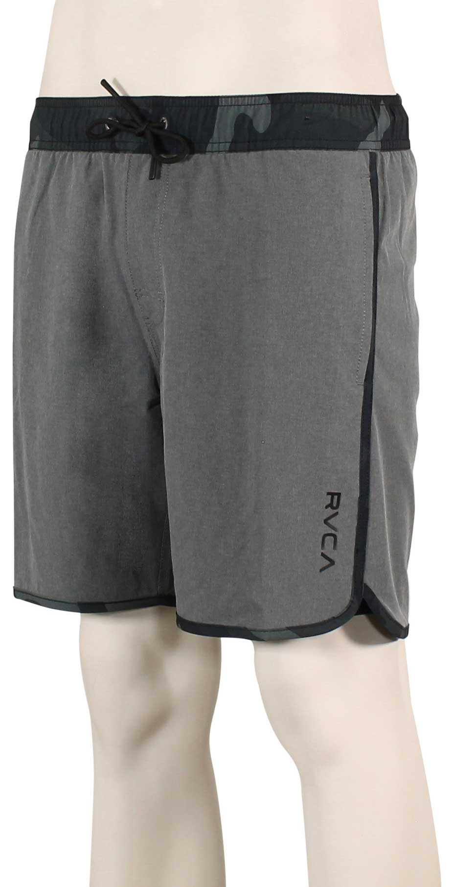 RVCA Eastern Plus Elastic Volley Shorts - Heather Grey
