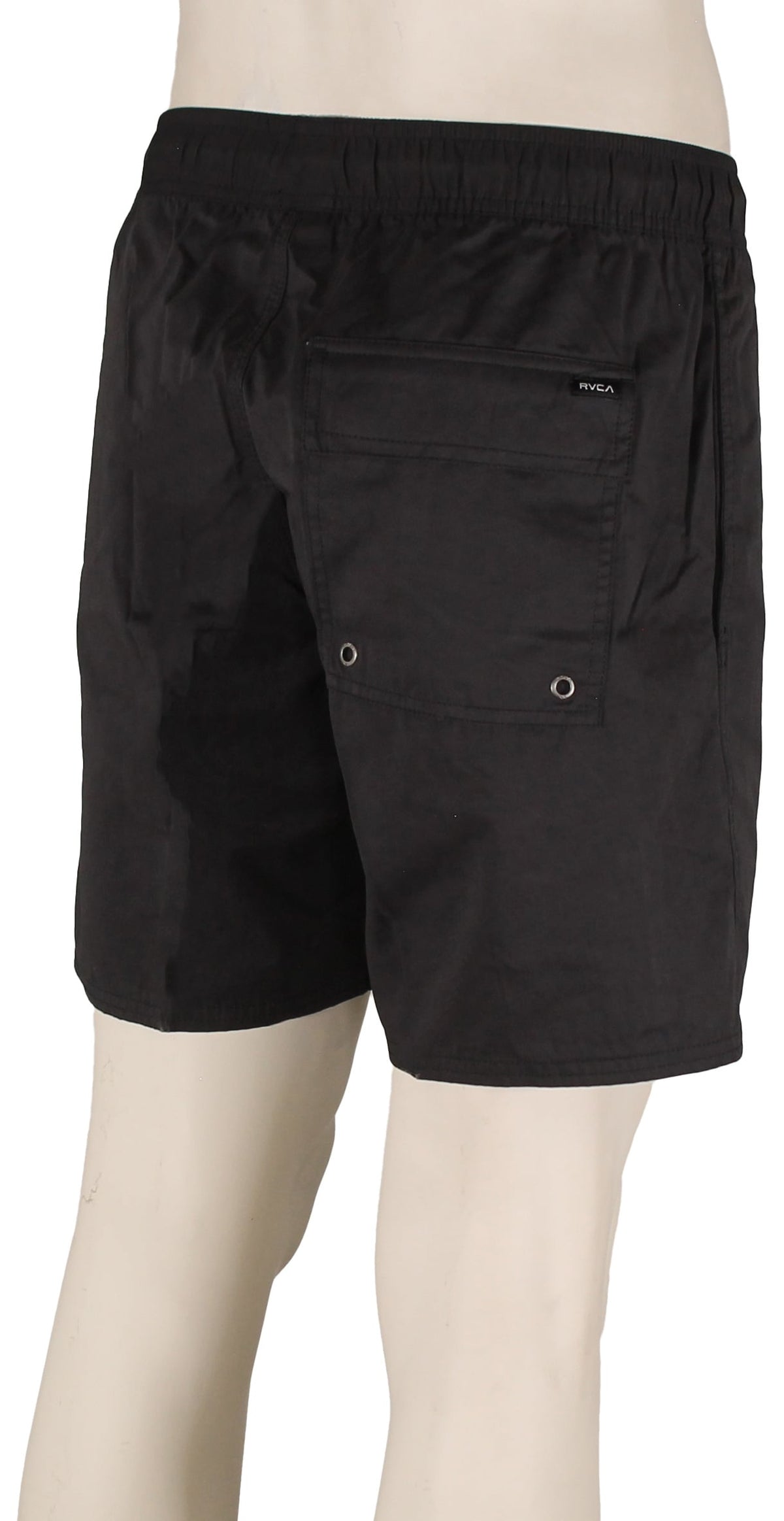 RVCA Opposites Elastic 17" Volley Shorts - Black – back view