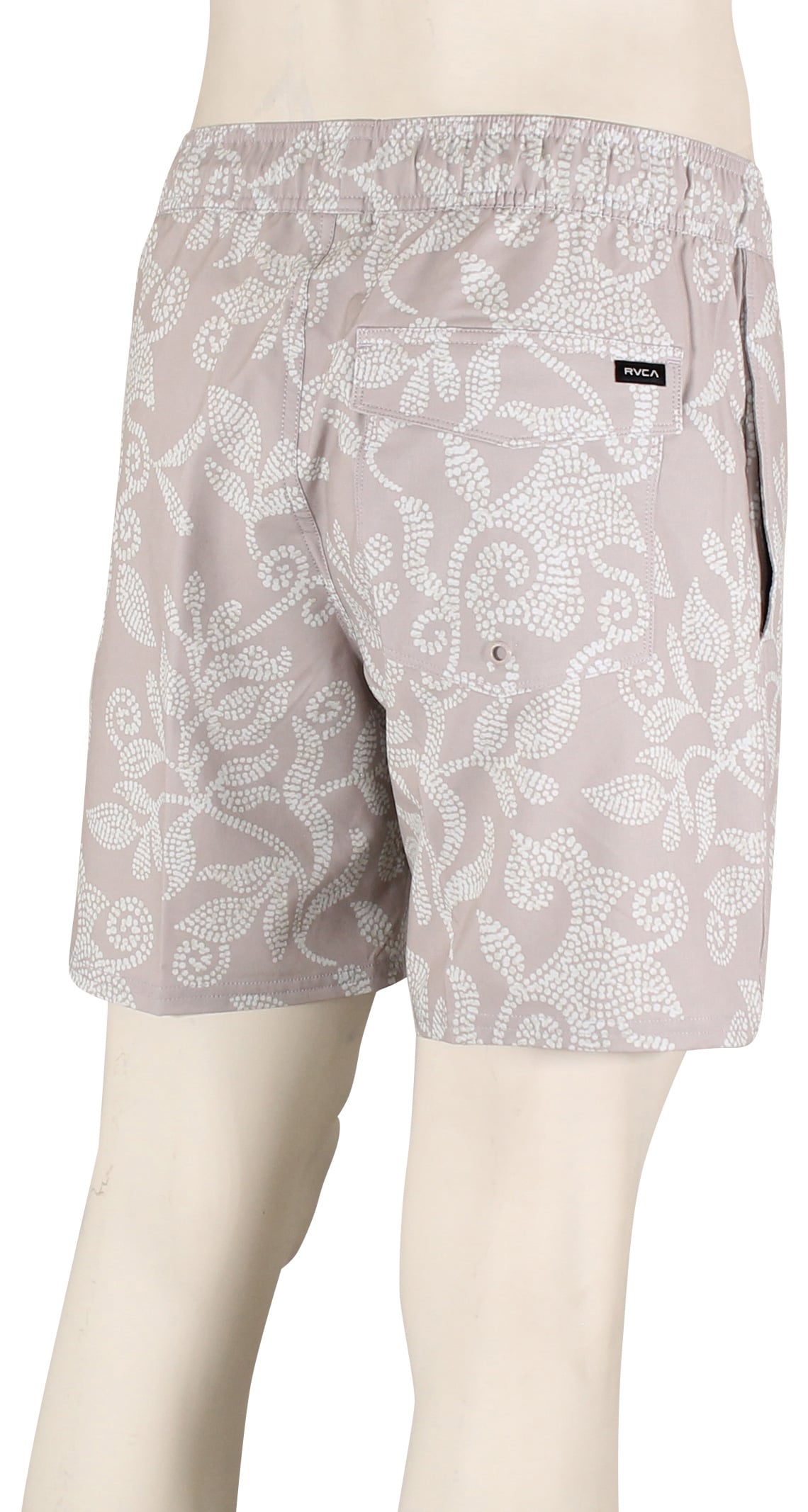 RVCA VA Elastic Volley Shorts - Pale Mauve – back view