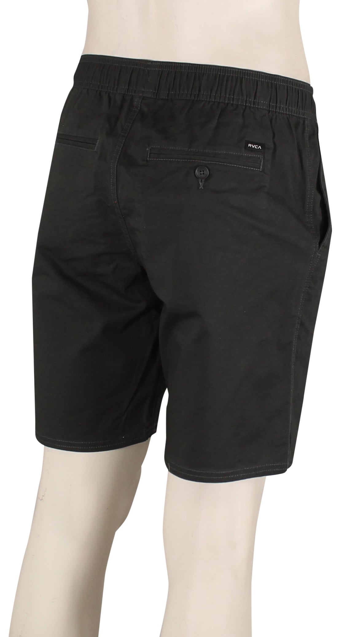 RVCA Weekend Elastic 19" Volley Shorts - Pirate Black – back view