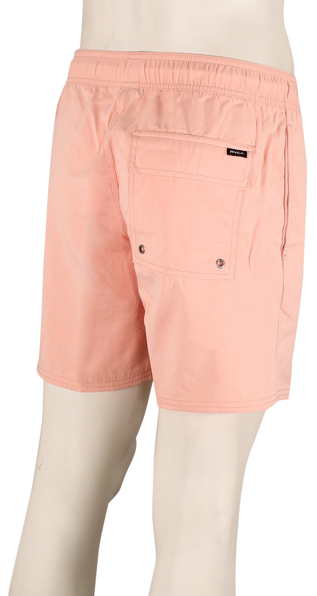 RVCA Opposites Elastic 17" Volley Shorts - Peach – back view