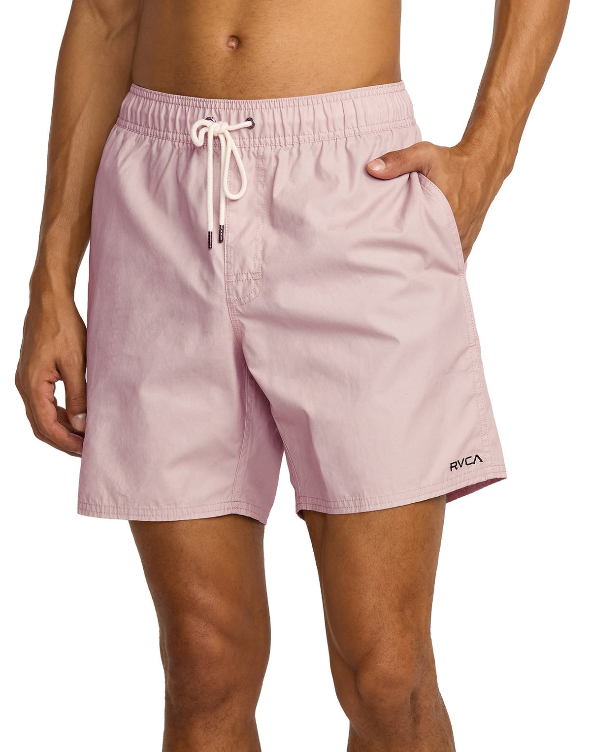 RVCA Opposites Elastic 17" Volley Shorts - Pale Mauve