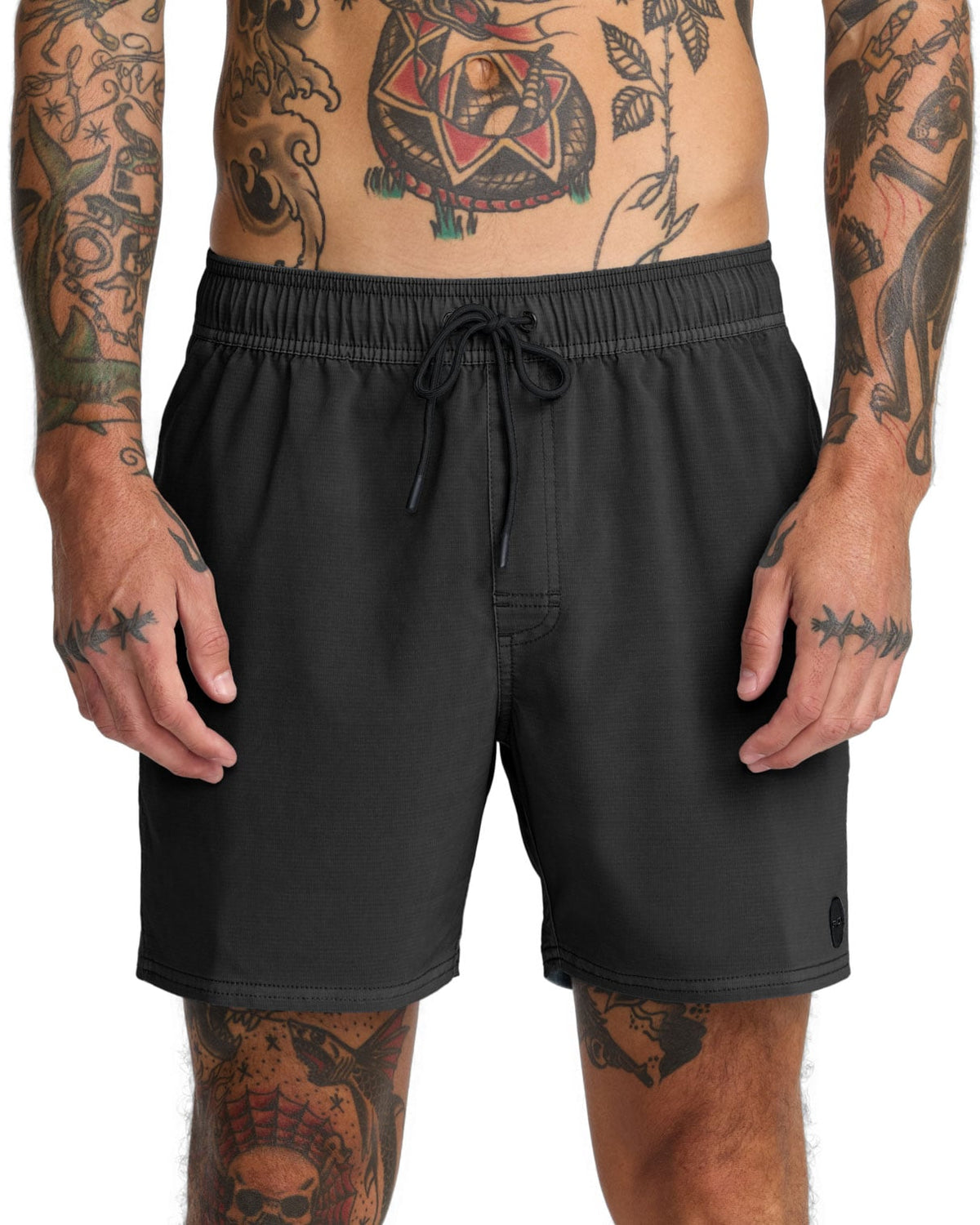 RVCA Pigment Elastic 16" Men's Volley Shorts - RVCA Black