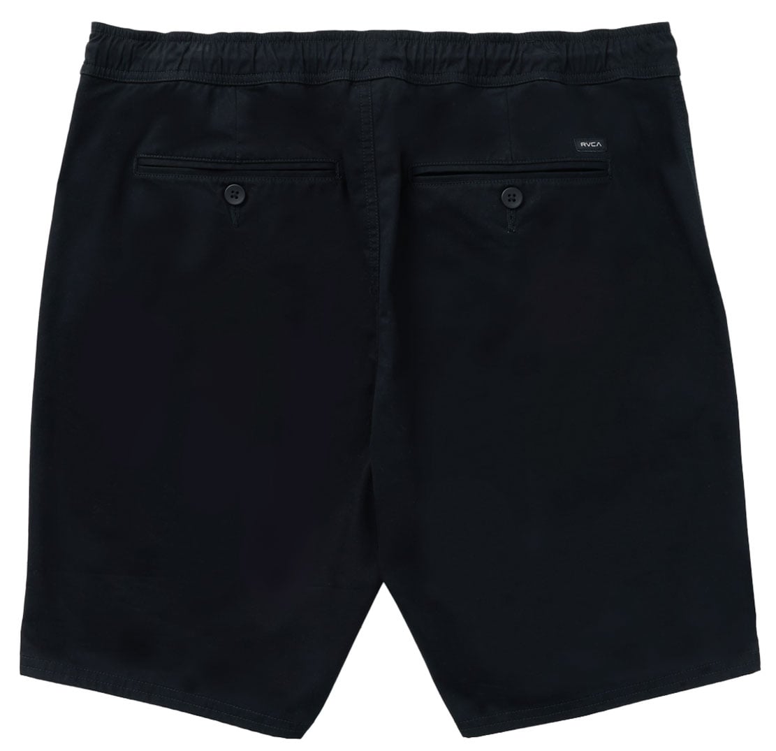 RVCA Weekend Elastic 19" Volley Shorts - RVCA Black – back view