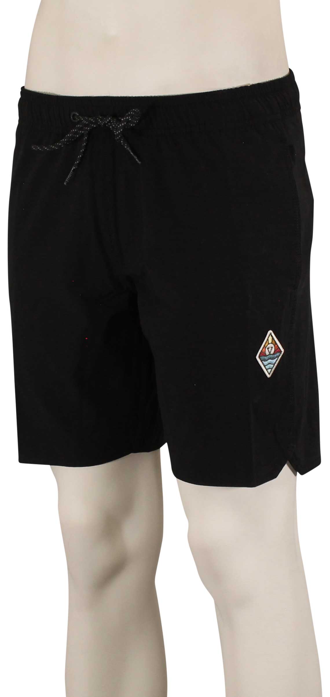 Vissla Solid Sets 17.5" Volley Shorts - Black 2
