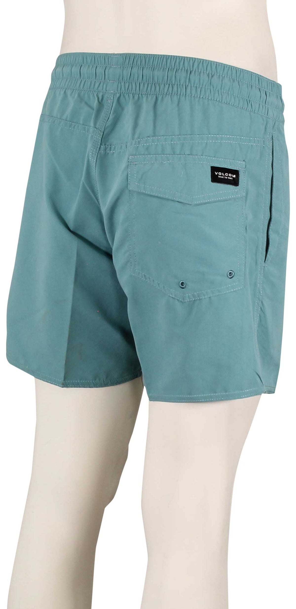 Volcom Lido Solid Volley Shorts - Britt Blue – back view