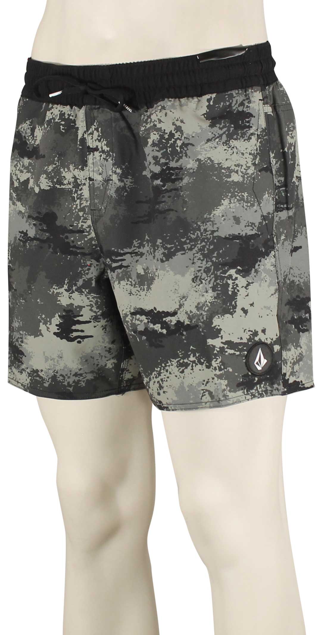 Volcom Lido Print 16" Volley Shorts - Black