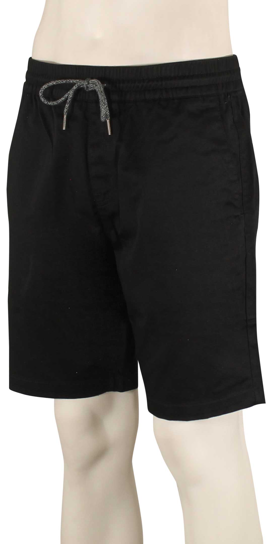 Volcom Frickin Elastic Waist Shorts - Black