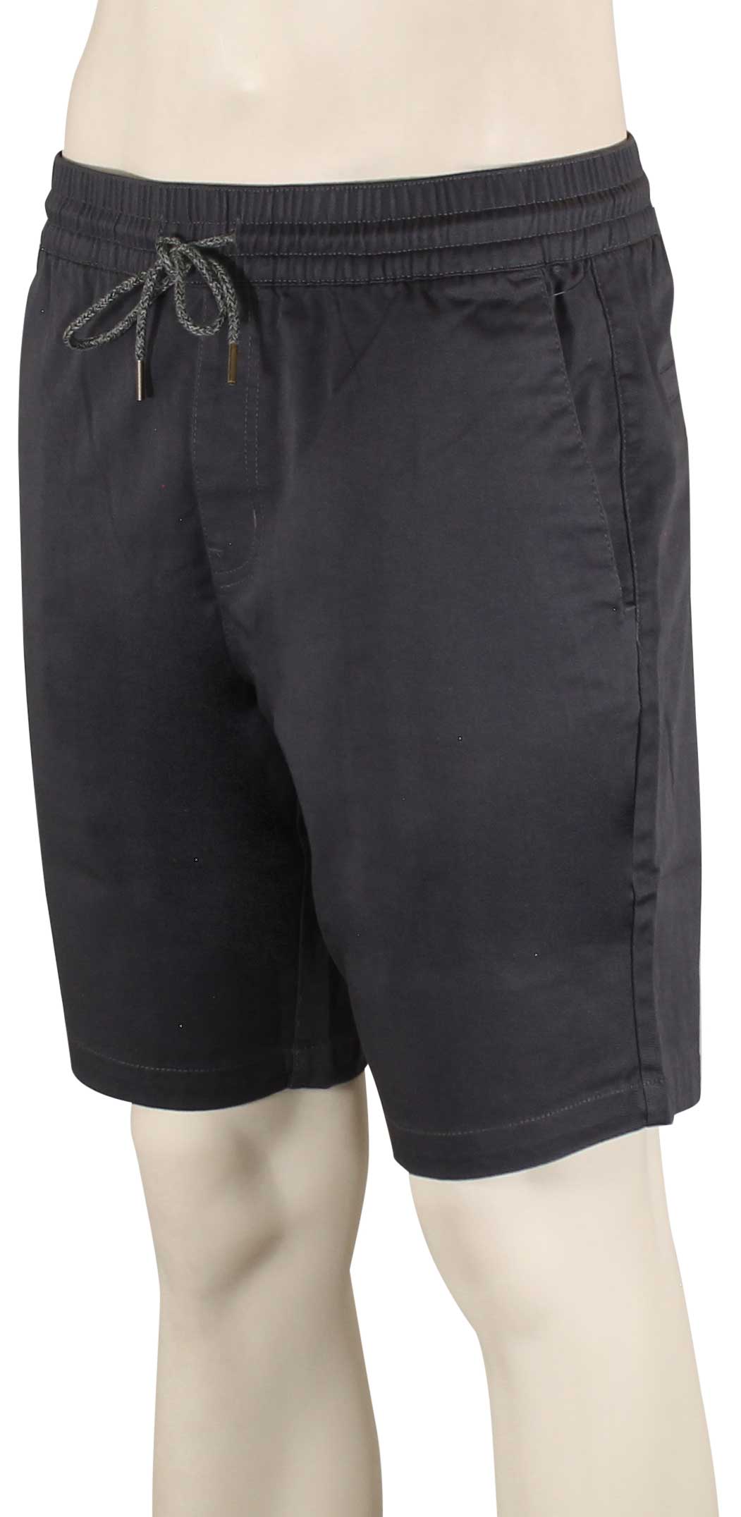 Volcom Frickin Elastic Waist Shorts - Charcoal