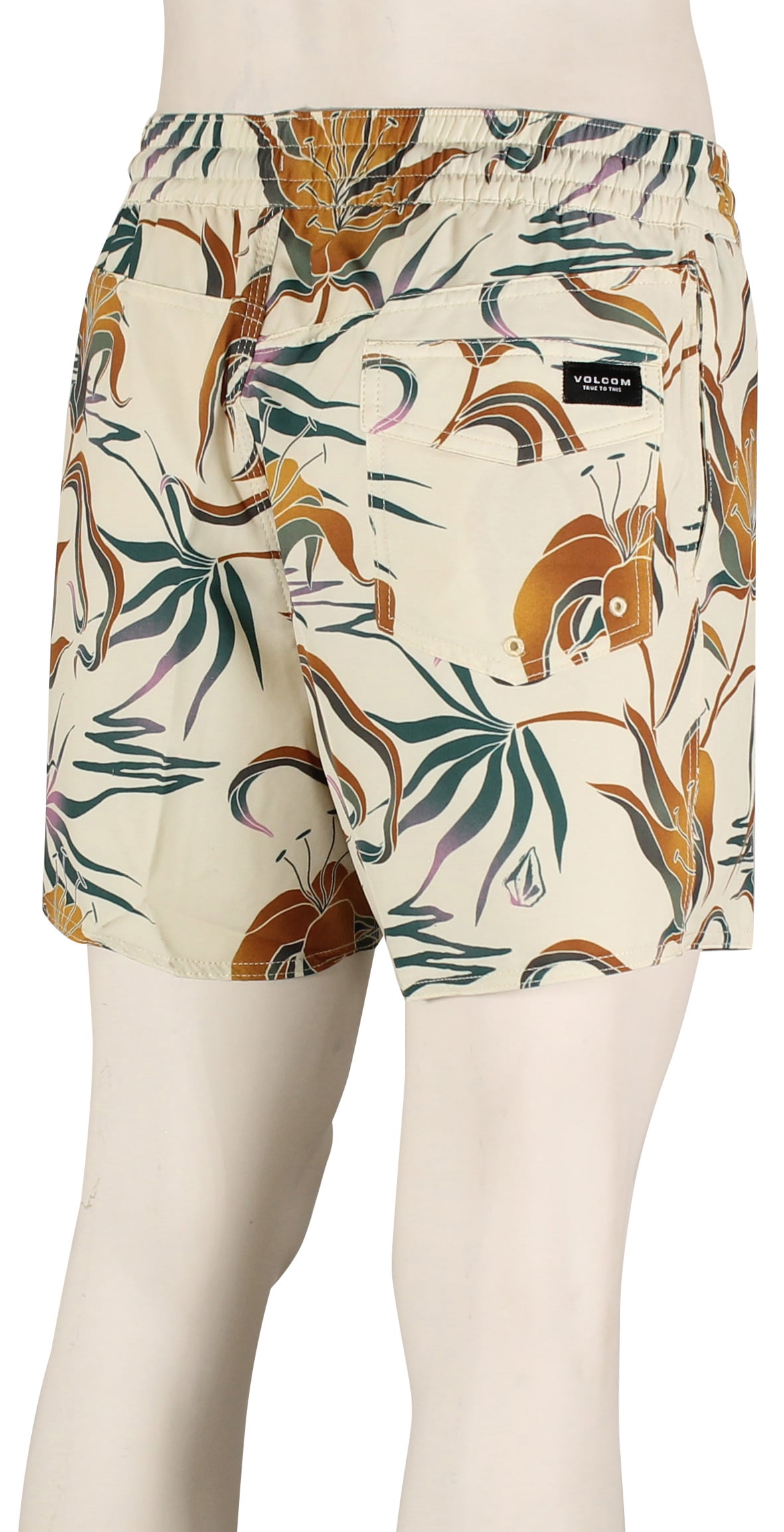 Volcom Lido Print 16" Volley Shorts - Dirty White – back view