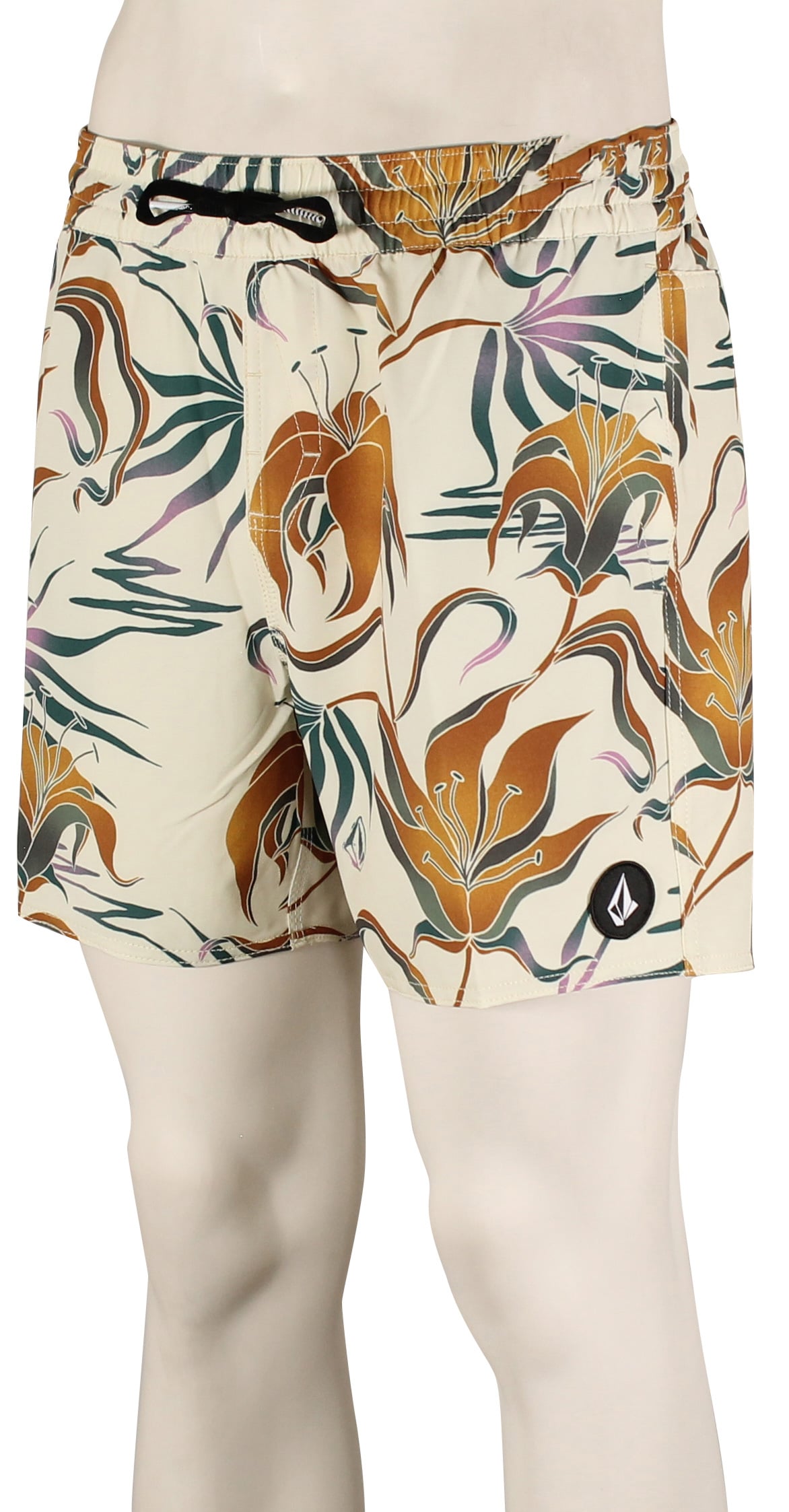 Volcom Lido Print 16" Volley Shorts - Dirty White