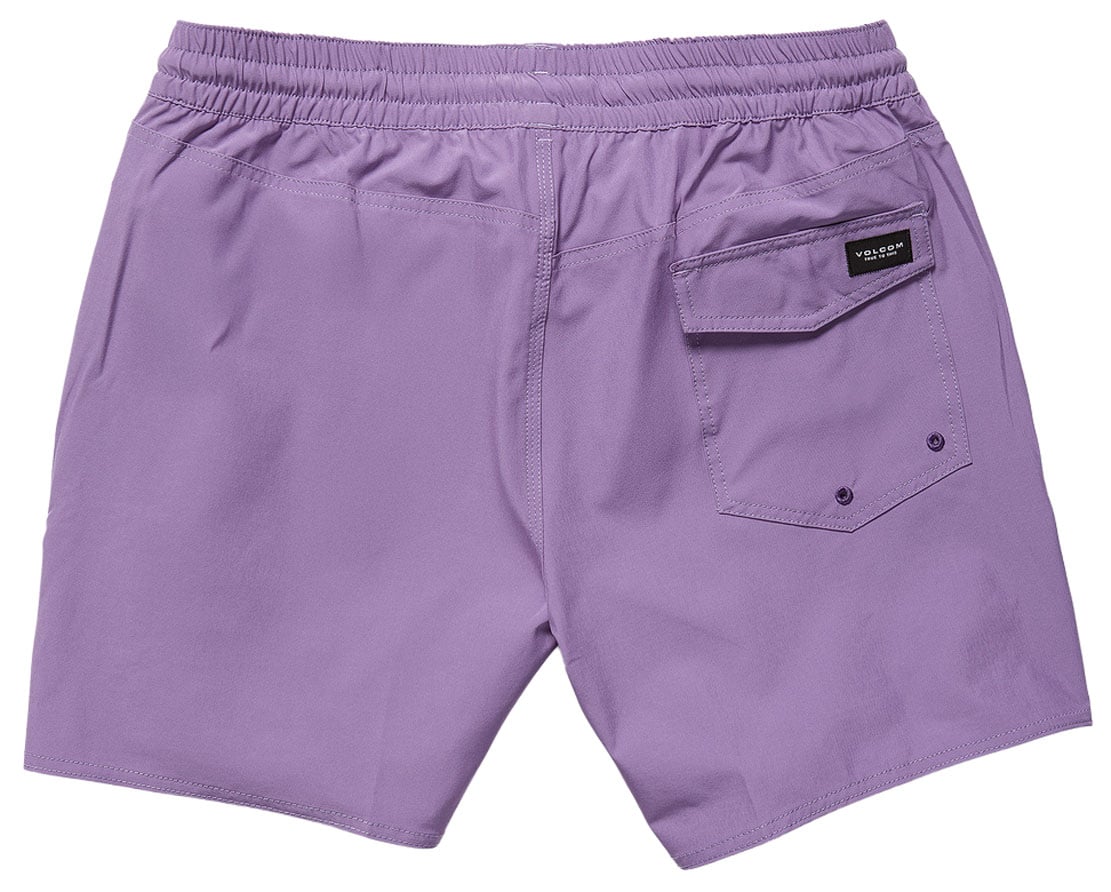 Volcom Lido Solid 16" Men's Volley Shorts - Violet – back view