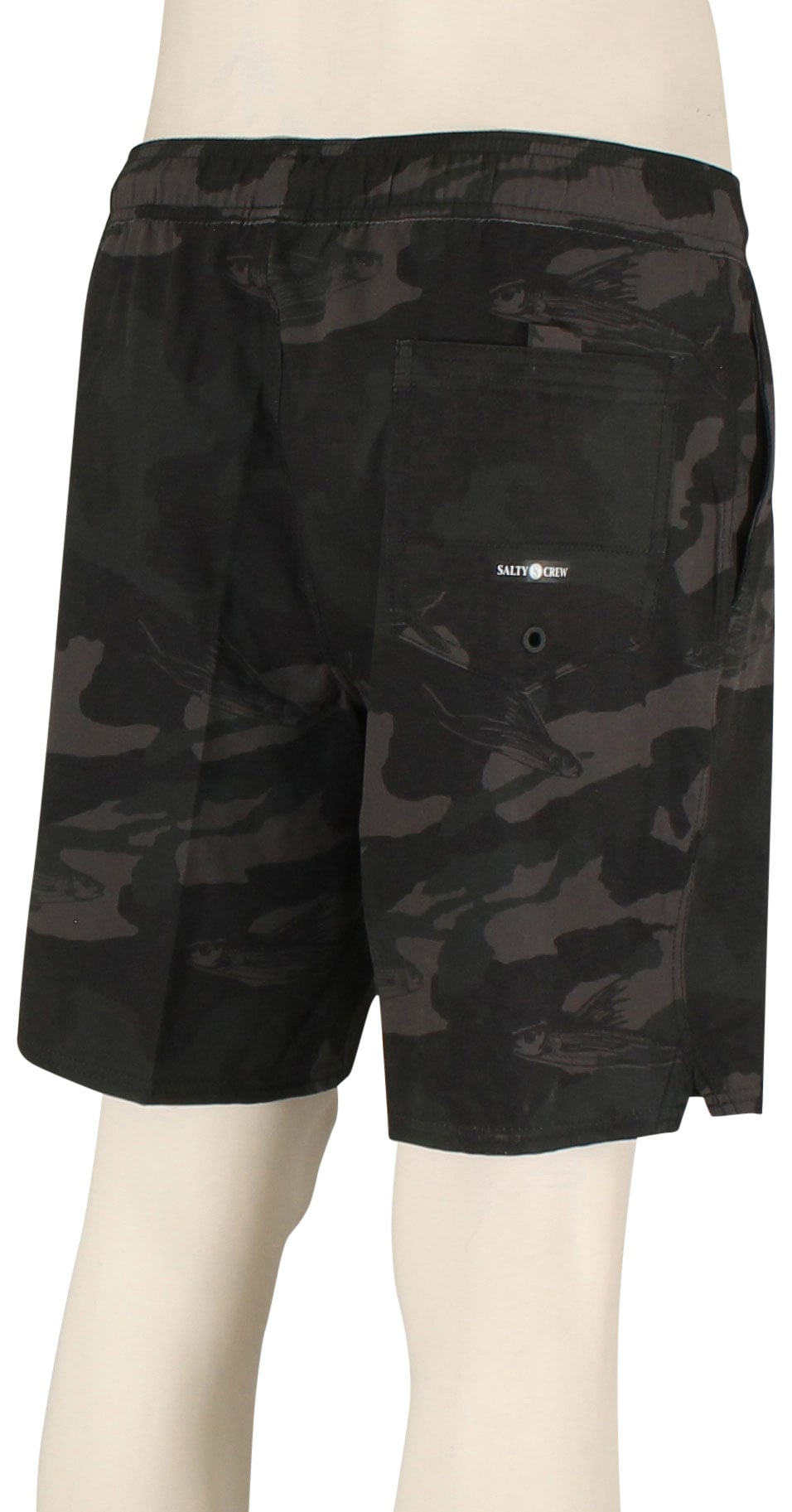 Salty Crew Lowtide Elastic Volley Shorts - Black Camo - S