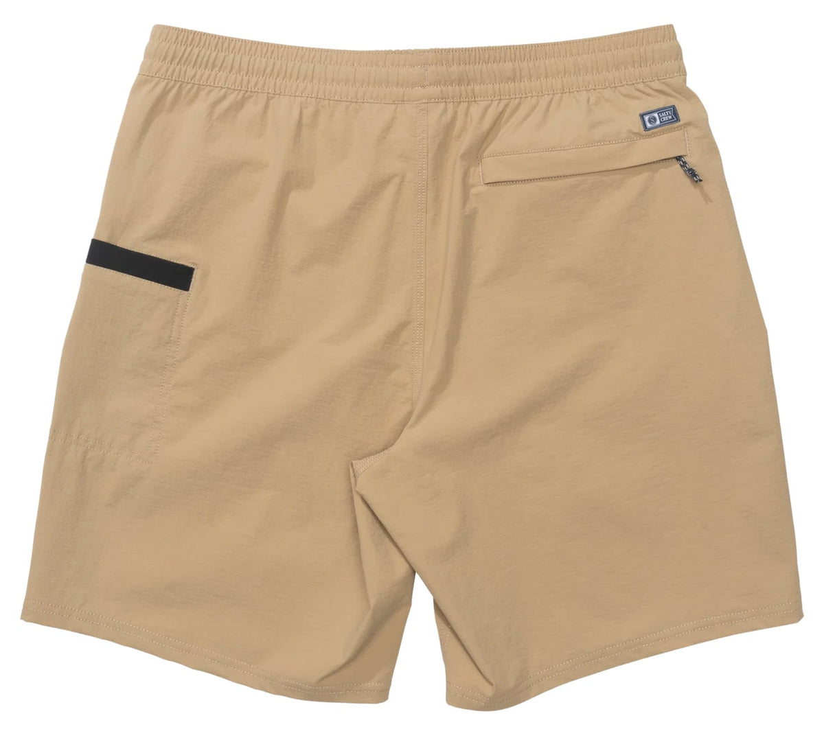 Salty Crew Crew 18" Elastic Waist Men's Boatshorts - Khaki – back view