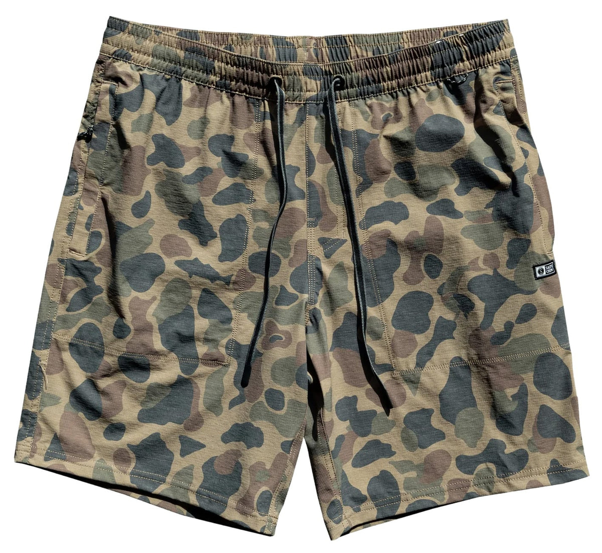 Salty Crew Crew 18" Elastic Waist Men's Boatshorts - Sand Camo
