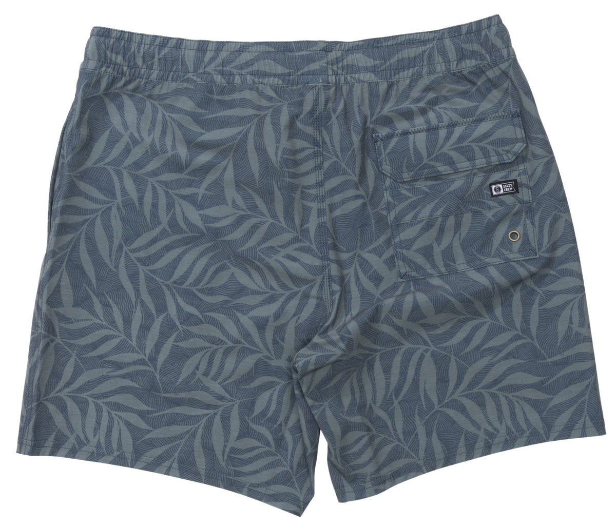 Salty Crew Crew 17" Men's Volley Shorts - Washed Green – back view