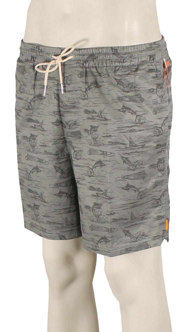 Quiksilver Waterman Marlin Jig Volley Shorts - Sharkskin Marlin