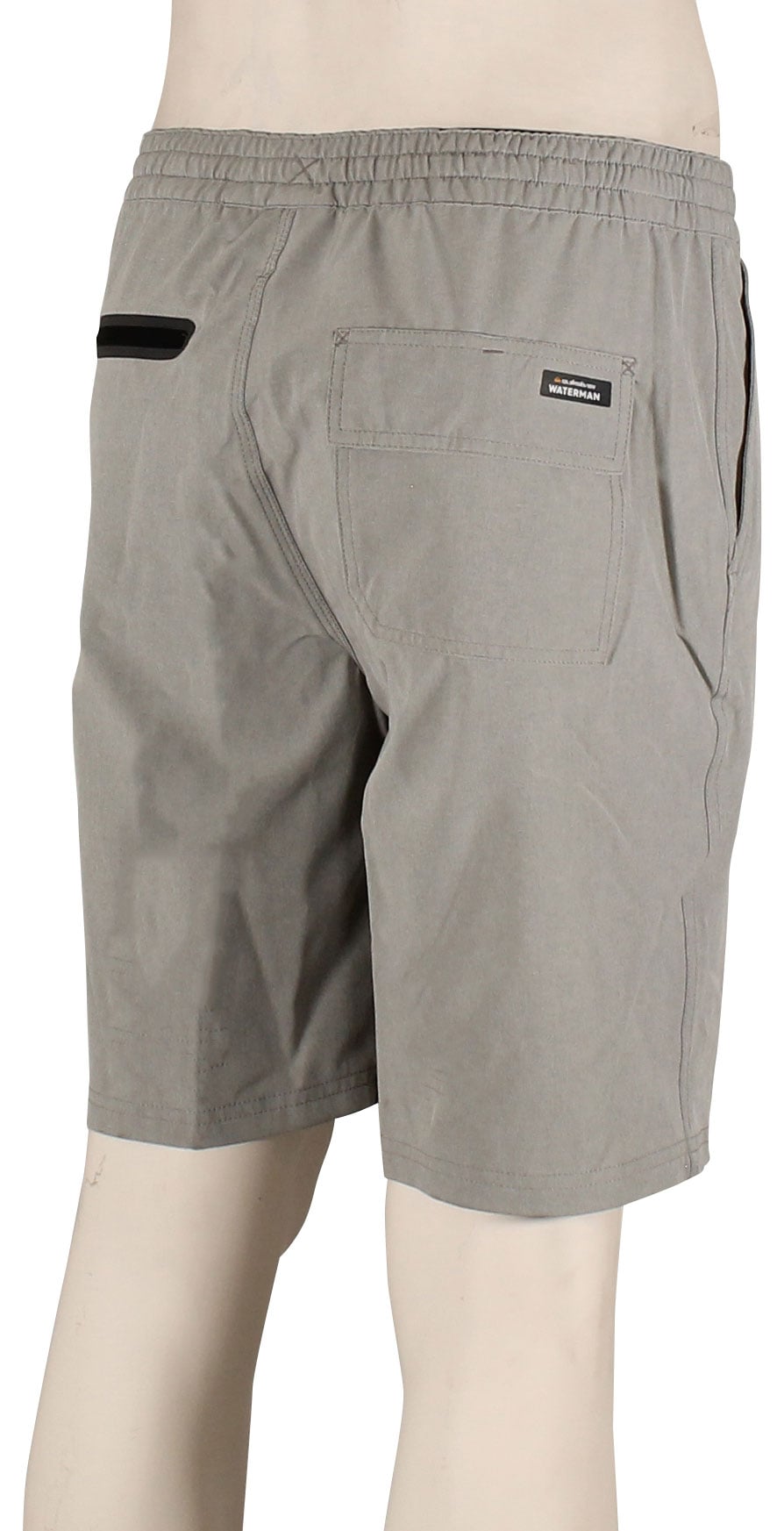Quiksilver Waterman Suva Amphibian Volley Shorts - Light Grey Heather – back view