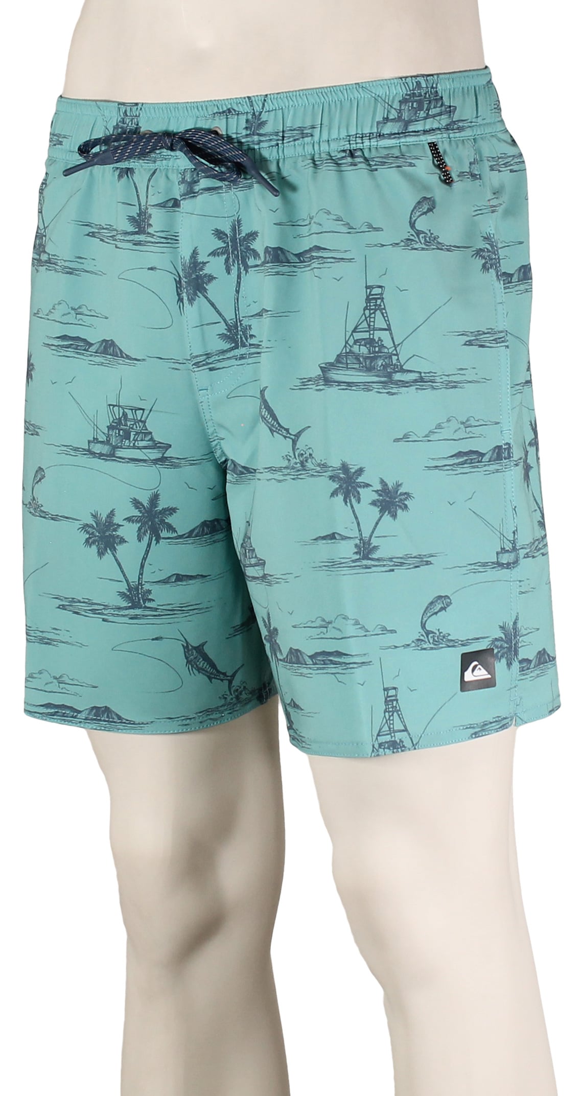Quiksilver Waterman Paradise Found Volley Shorts - Aqua