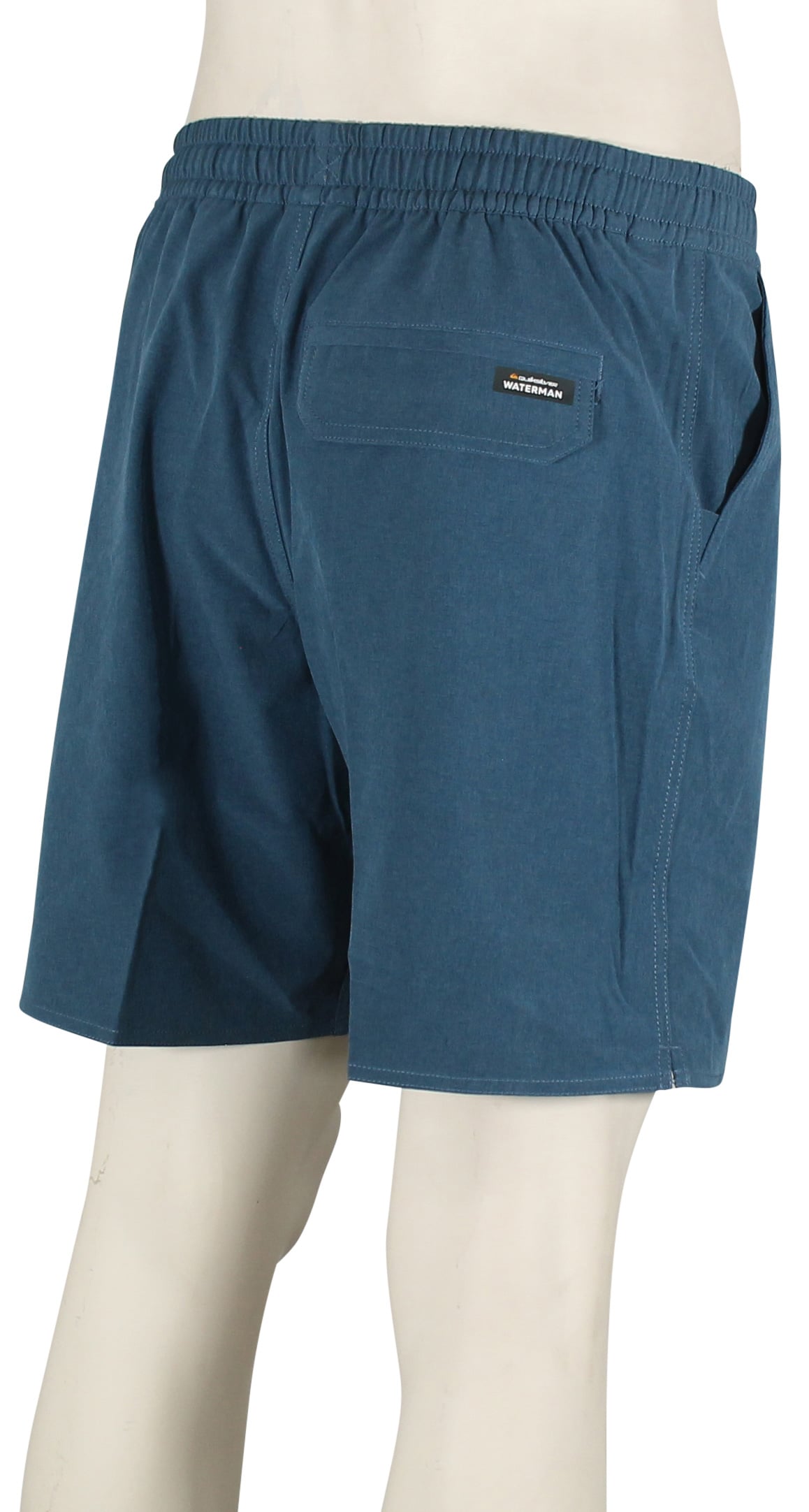 Quiksilver Waterman Beach Park 17" Volley Shorts - Wave Blue Heather – back view