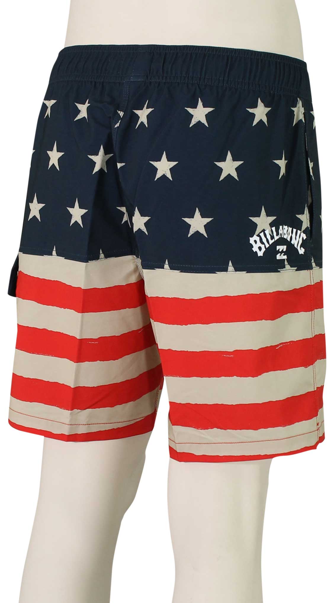 Billabong Fifty50 Layback Shorts - Red / White – back view