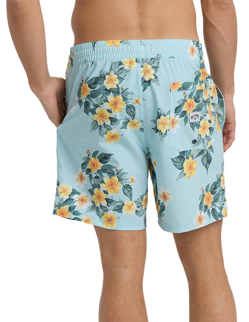 Billabong Good Times Layback 16" Volley Shorts - Pool Blue – back view