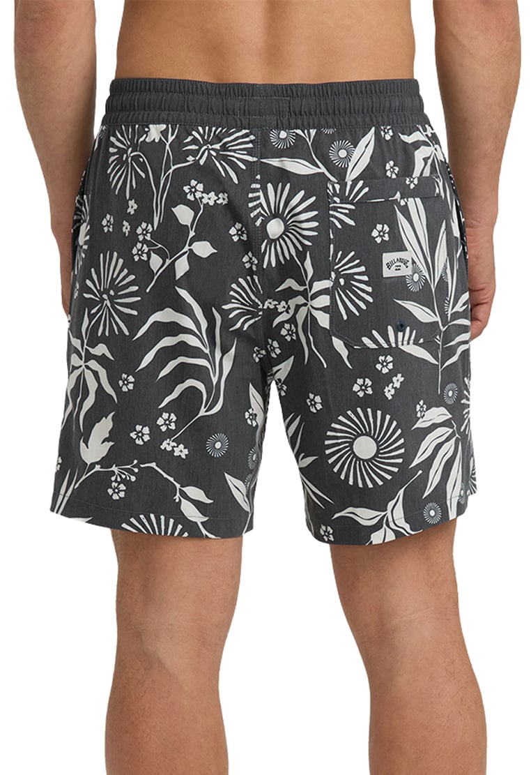 Billabong Good Times Layback 16" Volley Shorts - Dark Stone – back view