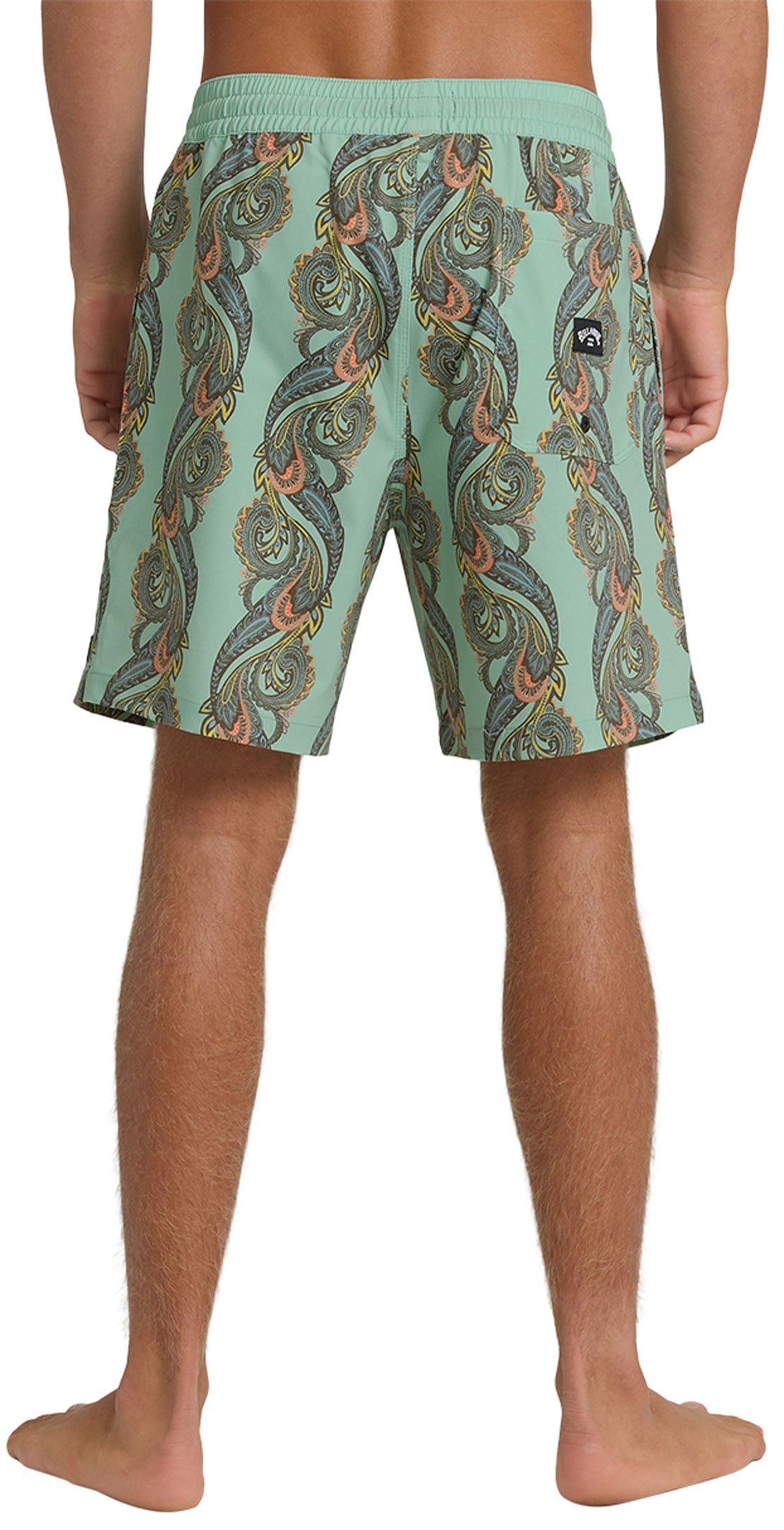 Billabong Good Times Layback 16" Volley Shorts - Granite Green – back view
