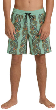 Billabong Good Times Layback 16" Volley Shorts - Granite Green