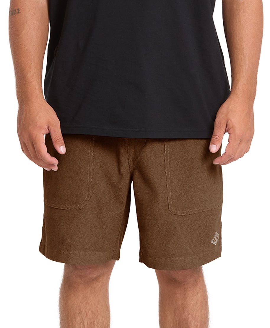 Billabong De La Cruz Cord Hybrid 18" Men's Volley Shorts - Sepia