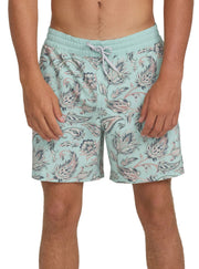 Billabong Good Times Layback 16" Men's Volley Shorts - Clearly Aqua