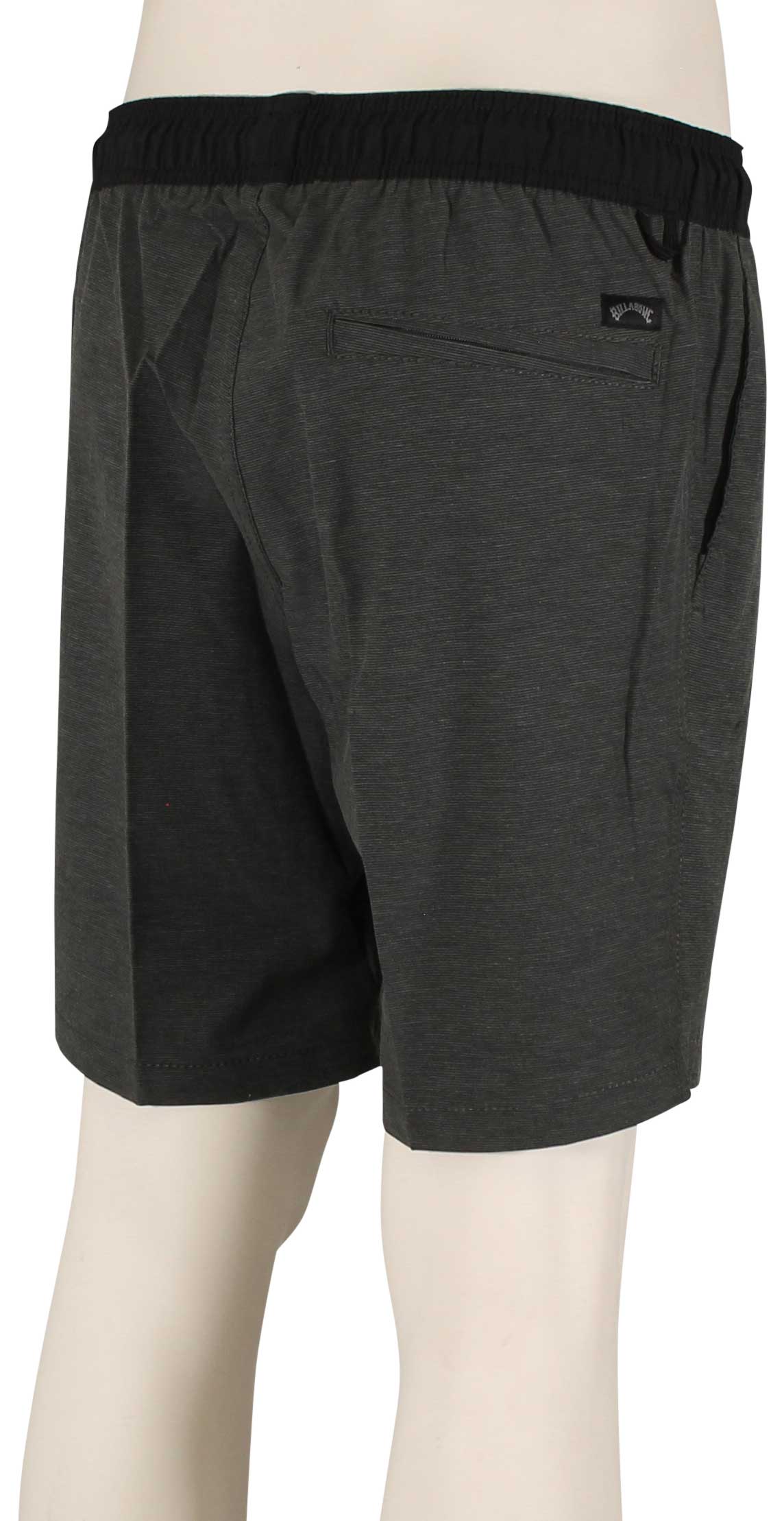 Billabong Crossfire Elastic Hybrid Shorts - Asphalt – back view