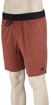 Billabong Crossfire Elastic Volley Shorts - Dusty Red