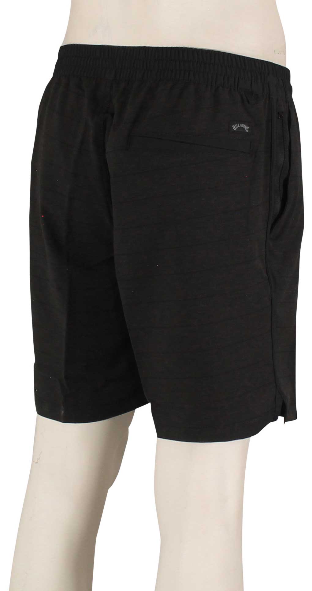 Billabong Crossfire 18" Elastic Volley Shorts - Black – back view