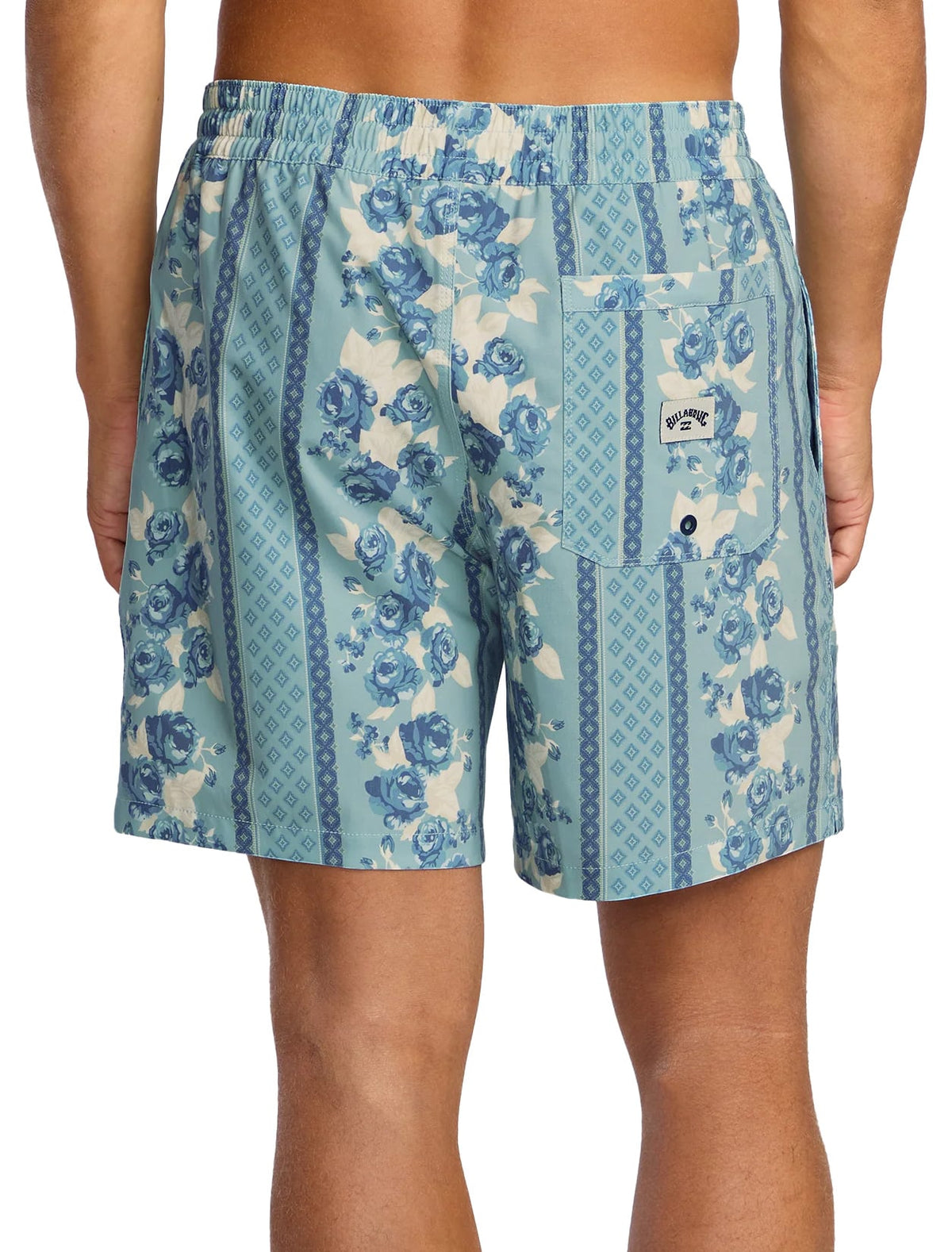 Billabong Sundays Layback 17" Volley Shorts - Blue Shadow – back view