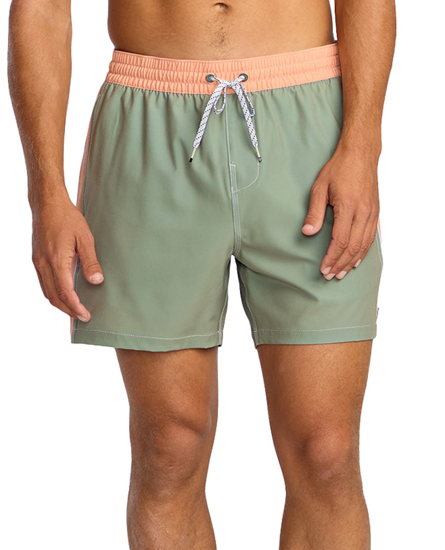 Billabong D'Bah Panel Layback 16" Volley Shorts - Green Ash