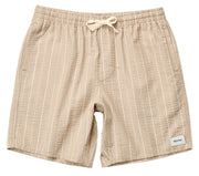 Rhythm Seersucker Stripe Jam 17" Volley Shorts - Cedar