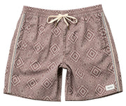 Rhythm Mosaic Heritage 17" Beach Shorts - Latte