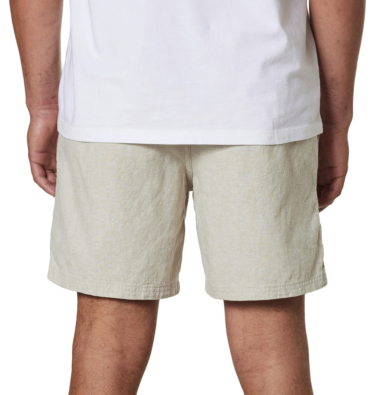 Katin Isaiah 17" Volley Shorts - Light Grey – back view