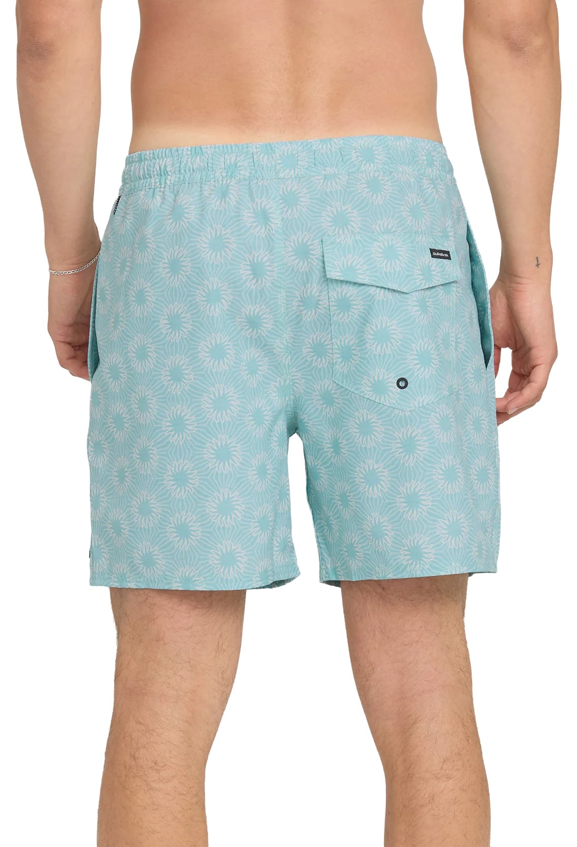 Quiksilver Ocean Mayhem 17" Volley Shorts - Aqua – back view
